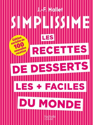 cover image of Les recettes de desserts les + faciles du monde